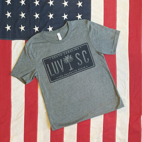 LUV SC license plate tee