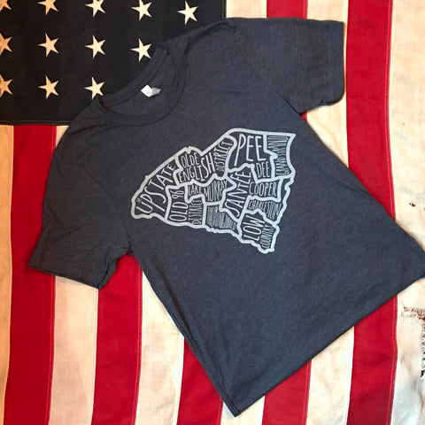 Regions of SC tee - heather navy